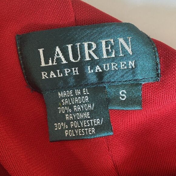 Lauren By Ralph Lauren Dress One Shoulder Evening Gown Size Small - Picture 9 of 10